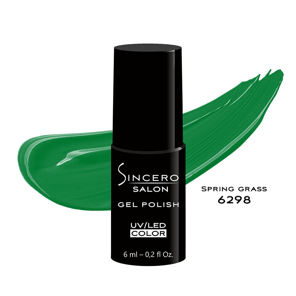 Gela nagu laka "Sincero Salon", 6 ml, Spring grass, 6298 cena un informācija | Nagu lakas, stiprinātāji | 220.lv