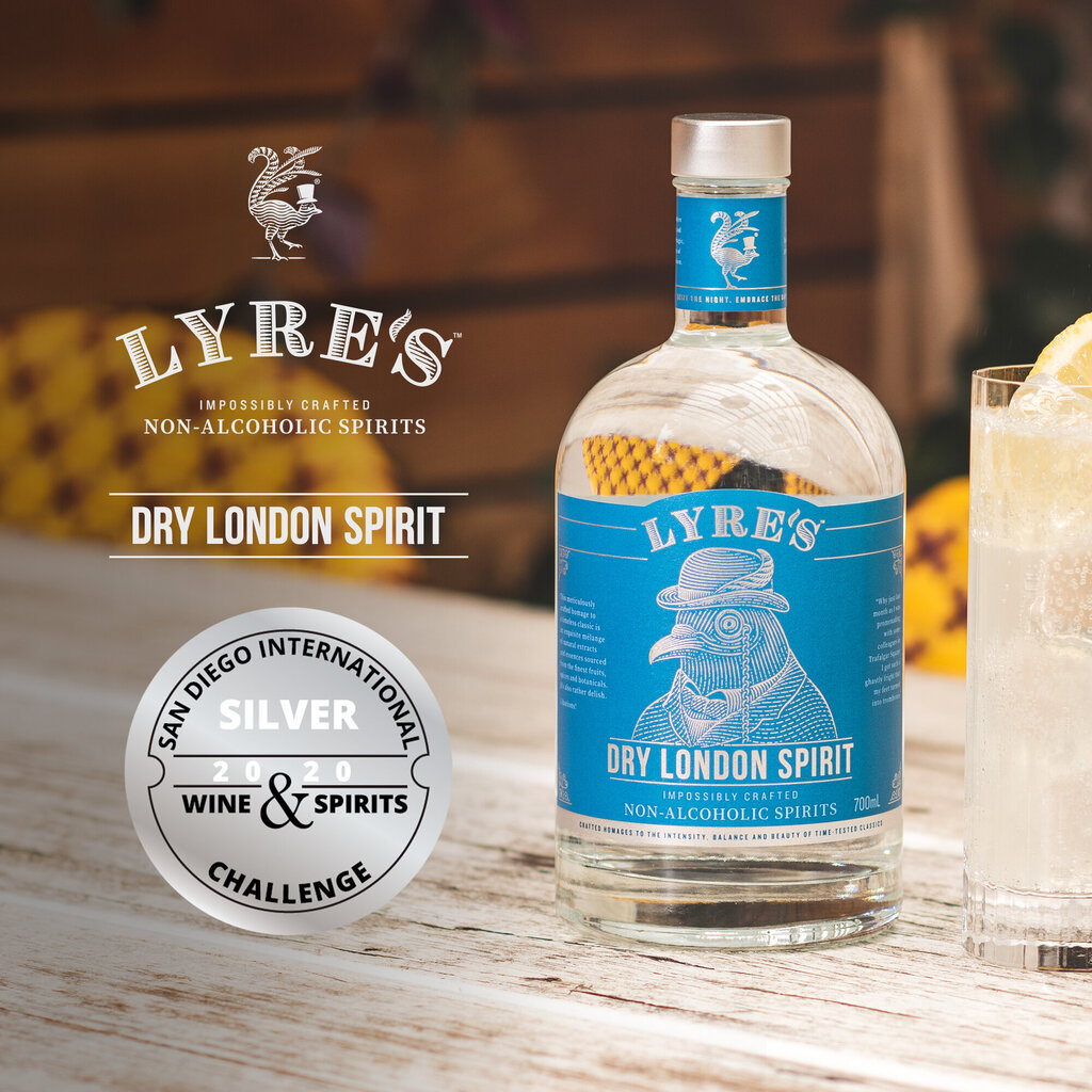 Bezalkoholisks džins Dry London Spirit Lyre's, 700ml cena un informācija | Bezalkoholiskie dzērieni | 220.lv