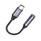 KAKU KSC-428 USB-C uz 3.5 mm Audio Adapteris Telefoniem / Melns cena un informācija | Adapteri un USB centrmezgli | 220.lv