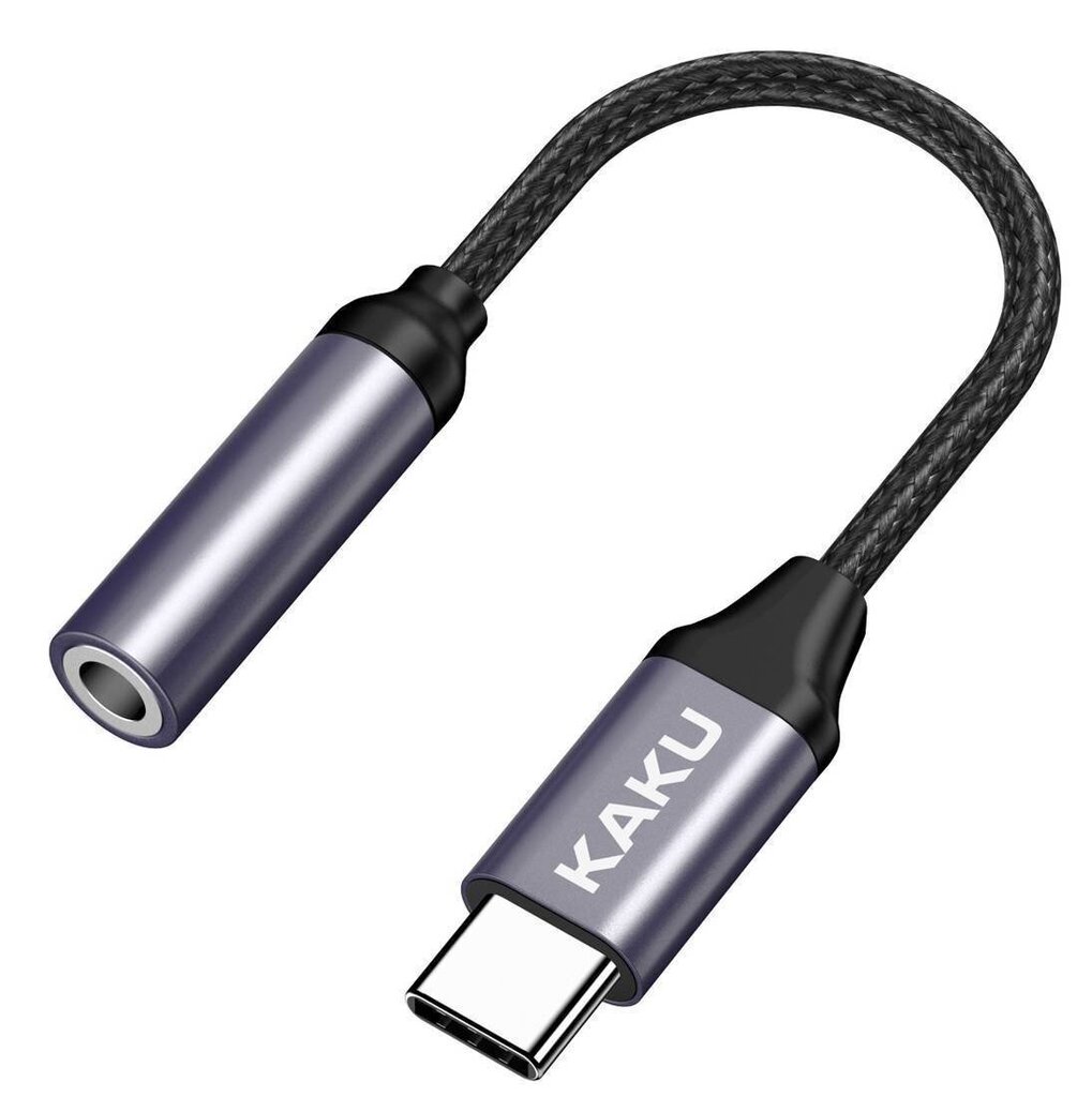 KAKU KSC-428 USB-C uz 3.5 mm Audio Adapteris Telefoniem / Melns cena un informācija | Adapteri un USB centrmezgli | 220.lv