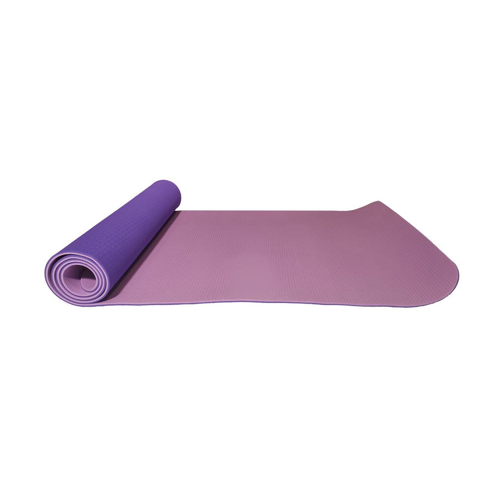 Divpusējs vingrošanas / jogas paklājs TPE KP-189, violets цена и информация | Vingrošanas paklāji | 220.lv