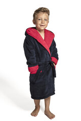 Детский халат для мальчиков ENVIE Delfino (Темно синего, красного цвета) цена и информация | Пижамы, халаты для мальчиков | 220.lv