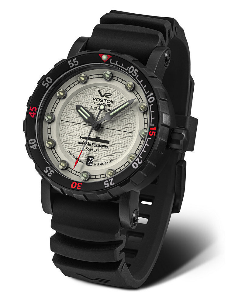 Vīriešu pulkstenis Vostok Europe, melns SSN571 цена и информация | Vīriešu pulksteņi | 220.lv