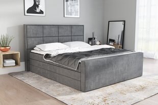 Кровать Ikar 140х200 см, темно-серая цена и информация | Кровати | 220.lv