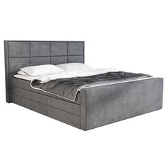 Кровать Ikar 140х200 см, темно-серая цена и информация | Кровати | 220.lv