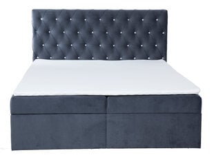 Кровать Isabelle 180x200 см, серая цена и информация | Кровати | 220.lv