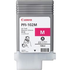 Tinte Canon PFI102M magenta dye | 130ml |LP17/ LP24/ iPF500/ iPF6X0/iPF7X0 cena un informācija | Tintes kārtridži | 220.lv