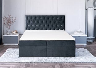 Кровать Isabelle 140x200 см, серая цена и информация | Кровати | 220.lv