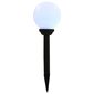 vidaXL āra solārās lampas, 8 gab., LED, sfēriskas, 15 cm, RGB cena un informācija | Āra apgaismojums | 220.lv