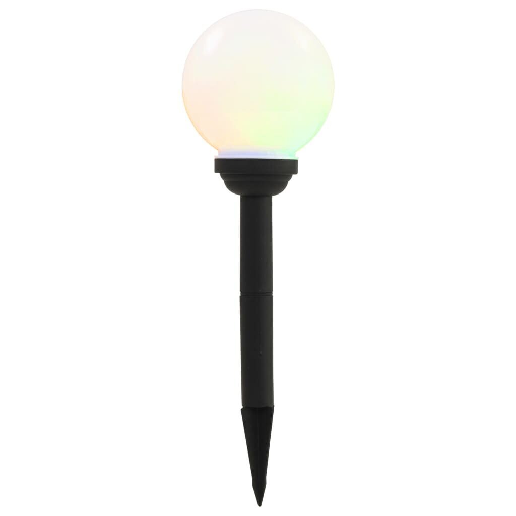 vidaXL āra solārās lampas, 8 gab., LED, sfēriskas, 15 cm, RGB цена и информация | Āra apgaismojums | 220.lv