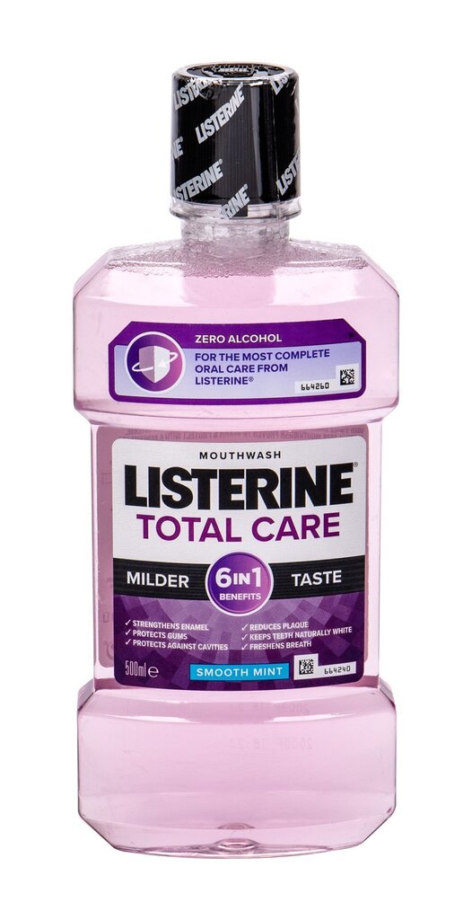 Mutes skalošanas šķidrums Listerine Total Care, 500 ml cena un informācija | Zobu pastas, birstes | 220.lv