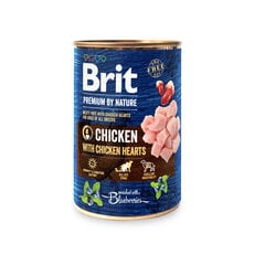 Brit Premium by Nature Chicken with Hearts консервы для собак 400г цена и информация | Консервы для собак | 220.lv