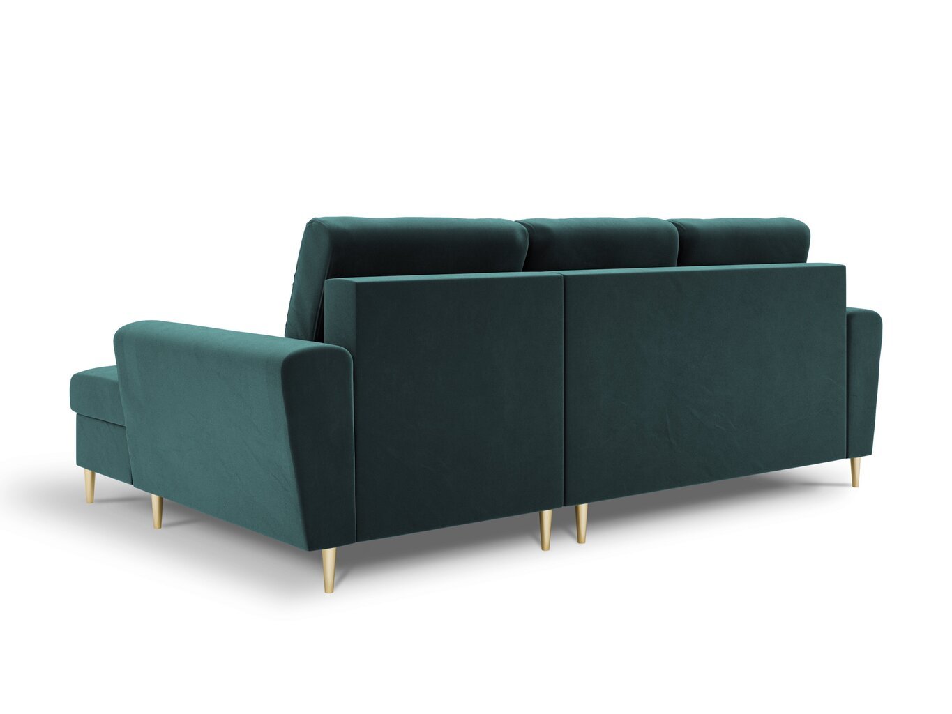 Stūra dīvāns Micadoni Home Moghan 4S-V, zaļš cena un informācija | Stūra dīvāni | 220.lv