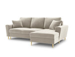 Stūra dīvāns Micadoni Home Moghan 4S-V, smilškrāsas