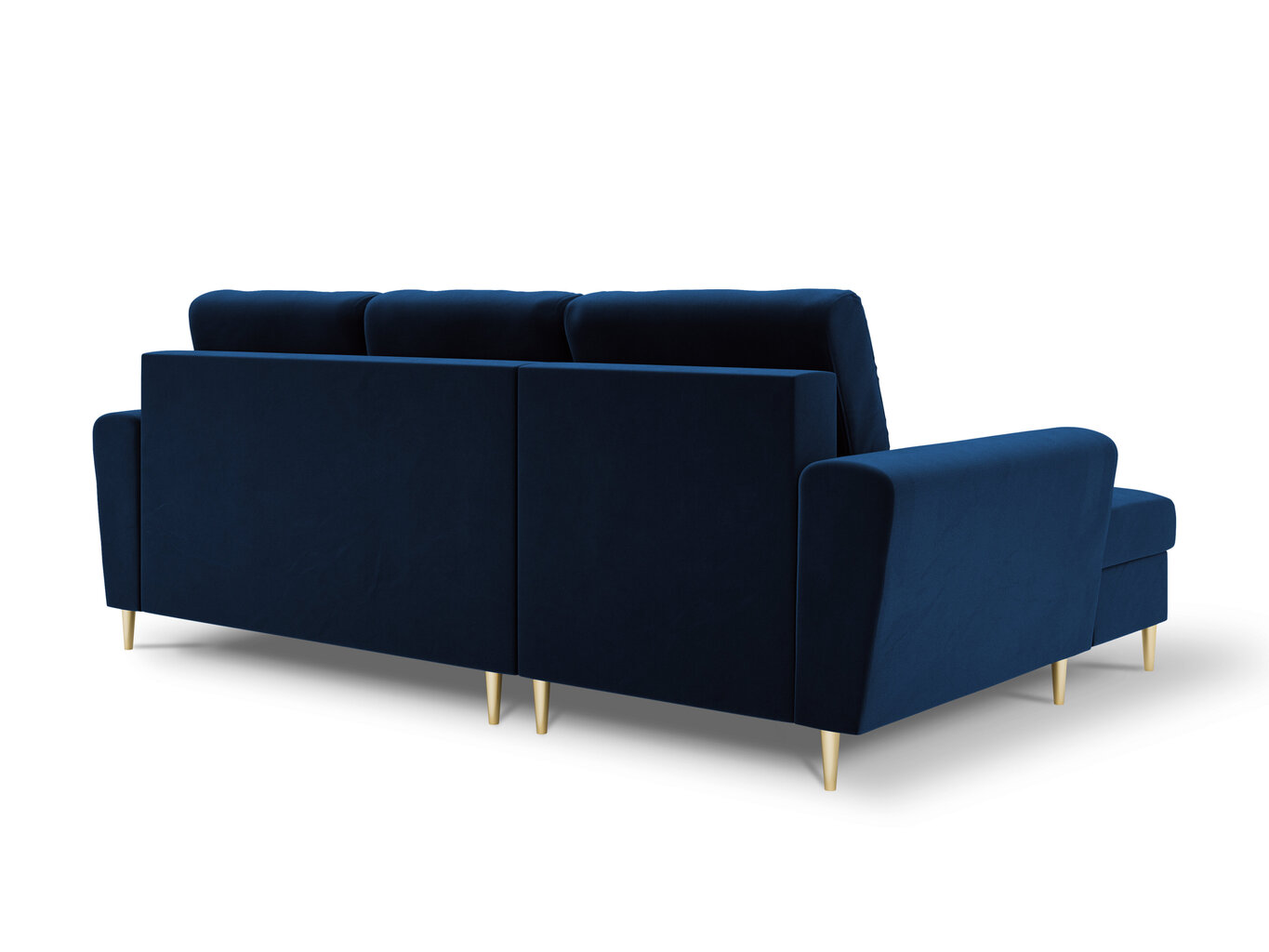 Stūra dīvāns Micadoni Home Moghan 4S-V, zils cena un informācija | Stūra dīvāni | 220.lv