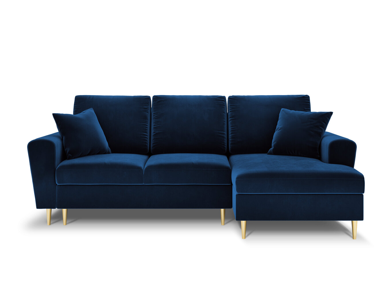Stūra dīvāns Micadoni Home Moghan 4S-V, zils цена и информация | Stūra dīvāni | 220.lv