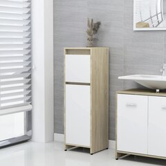 Шкафчик для ванной комнаты, 30x30x95 см, белый цена и информация | Шкафчики для ванной | 220.lv