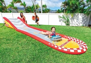 Надувная водная горка INTEX Racing Fun Slide, 561x76 см цена и информация | Надувные и пляжные товары | 220.lv