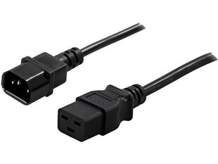 Natec PowerWalker Extension IEC Cable 10A C14/C19 (91010040), 1.8m cena un informācija | Kabeļi un vadi | 220.lv