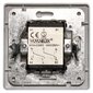Pārslēdzējs EMOS dubults balts цена и информация | Elektrības slēdži, rozetes | 220.lv