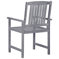 Садовые стулья, 4 шт., серые цена и информация | скамейка со столиком | 220.lv