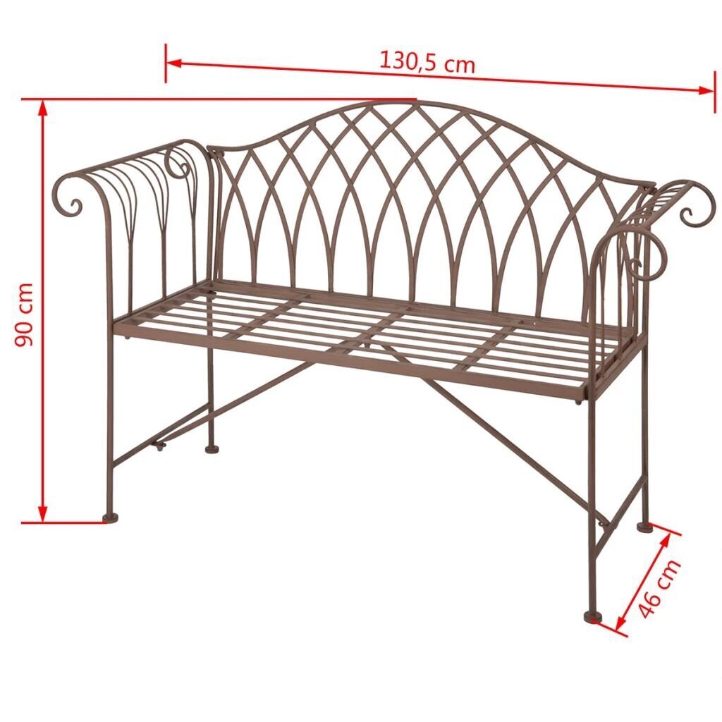 Esschert Design dārza sols, metāls, angļu stils, MF009 цена и информация | Dārza soli | 220.lv