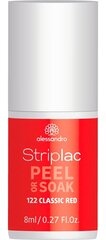 Лак для ногтей Alessandro Striplac Peel or Soak Classic Red, 8 мл цена и информация | Лаки для ногтей, укрепители | 220.lv