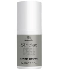 Лак для ногтей Alessandro Striplac Peel or Soak Grey Elegance, 8 мл цена и информация | Лаки для ногтей, укрепители | 220.lv