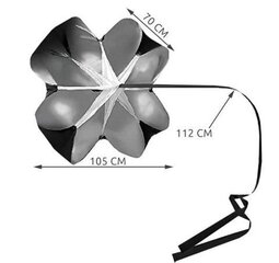 Тренировочный парашют цена и информация | Эспандеры, петли, ремни для тренировок | 220.lv