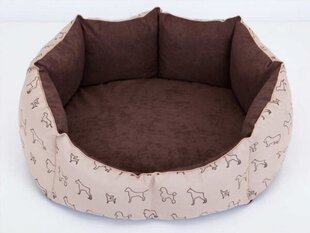Hobbydog guļvieta New York, L, Beige Dogs, 65x55 cm cena un informācija | Suņu gultas, spilveni, būdas | 220.lv
