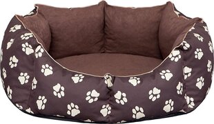 Hobbydog лежак New York, M, Brown Paws, 50x40 см цена и информация | Лежаки, домики | 220.lv