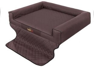 Hobbydog ceļojumu guļvieta Viki Trunk Dark Brown, R3, 110x90 cm cena un informācija | Ceļojumu piederumi | 220.lv