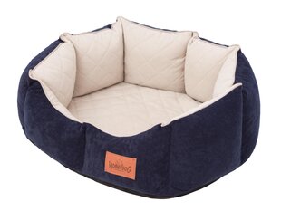 Hobbydog лежак New York Premium, M, Dark Blue, 53x45 см цена и информация | Лежаки, домики | 220.lv