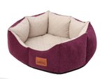 Hobbydog лежак New York Premium, M, Bordo, 53x45 см