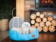 Hobbydog guļvieta New York Premium, L, Sky Blue, 60x52 cm cena un informācija | Suņu gultas, spilveni, būdas | 220.lv