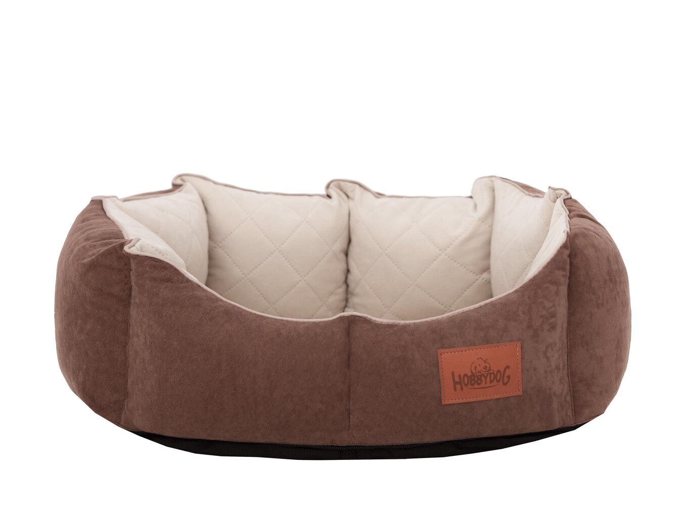 Hobbydog guļvieta New York Premium, L, Brown, 60x52 cm cena un informācija | Suņu gultas, spilveni, būdas | 220.lv