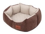 Hobbydog лежак New York Premium, L, Brown, 60x52 см