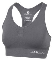 Sporta krūšturis sievietēm Stark Soul® seamless microfiber sport bustier, pelēks цена и информация | Спортивная одежда для женщин | 220.lv