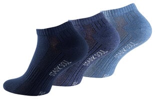 Унисекс короткие носки с чесанным хлопком Stark Soul 2124, 3 пары, синие цена и информация | Мужские носки | 220.lv