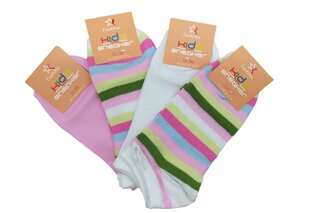 Короткие носки для девочек Footstar Kids sneakers, 4 пары цена и информация | Носки, колготки для девочек | 220.lv