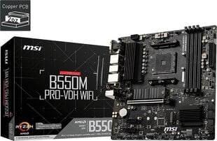 MSI B550M Pro-VDH Wifi цена и информация | Материнские платы	 | 220.lv