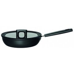 Fiskars глубокая сковорода с крышкой Hard Face, 26 см цена и информация | Cковородки | 220.lv