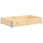 vidaXL puķu kaste, 80x120 cm, priedes masīvkoks cena un informācija | Balkona kastes | 220.lv