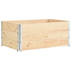 vidaXL puķu kastes, 3 gab., 100x150 cm, priedes masīvkoks cena un informācija | Balkona kastes | 220.lv