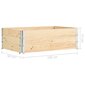 vidaXL puķu kastes, 3 gab., 50x150 cm, priedes masīvkoks цена и информация | Balkona kastes | 220.lv