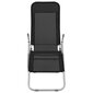 vidaXL saliekami sauļošanās krēsli, 2 gab., melns tekstilēns cena un informācija | Sauļošanās krēsli | 220.lv
