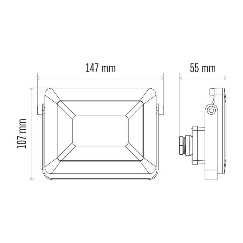 LED prožektors ILIO 20W(170W) 1600 lm NW cena un informācija | Lukturi | 220.lv