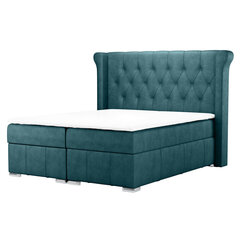Кровать Selsey Montuno, 160x200 см, синяя цена и информация | Кровати | 220.lv
