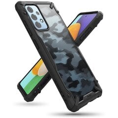 Telefona vāciņš Ringke Fusion X Camo priekš Samsung Galaxy A52 5G / A52, melns cena un informācija | Telefonu vāciņi, maciņi | 220.lv