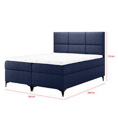 Кровать Selsey Firome, 180x200 см, синяя цена и информация | Кровати | 220.lv